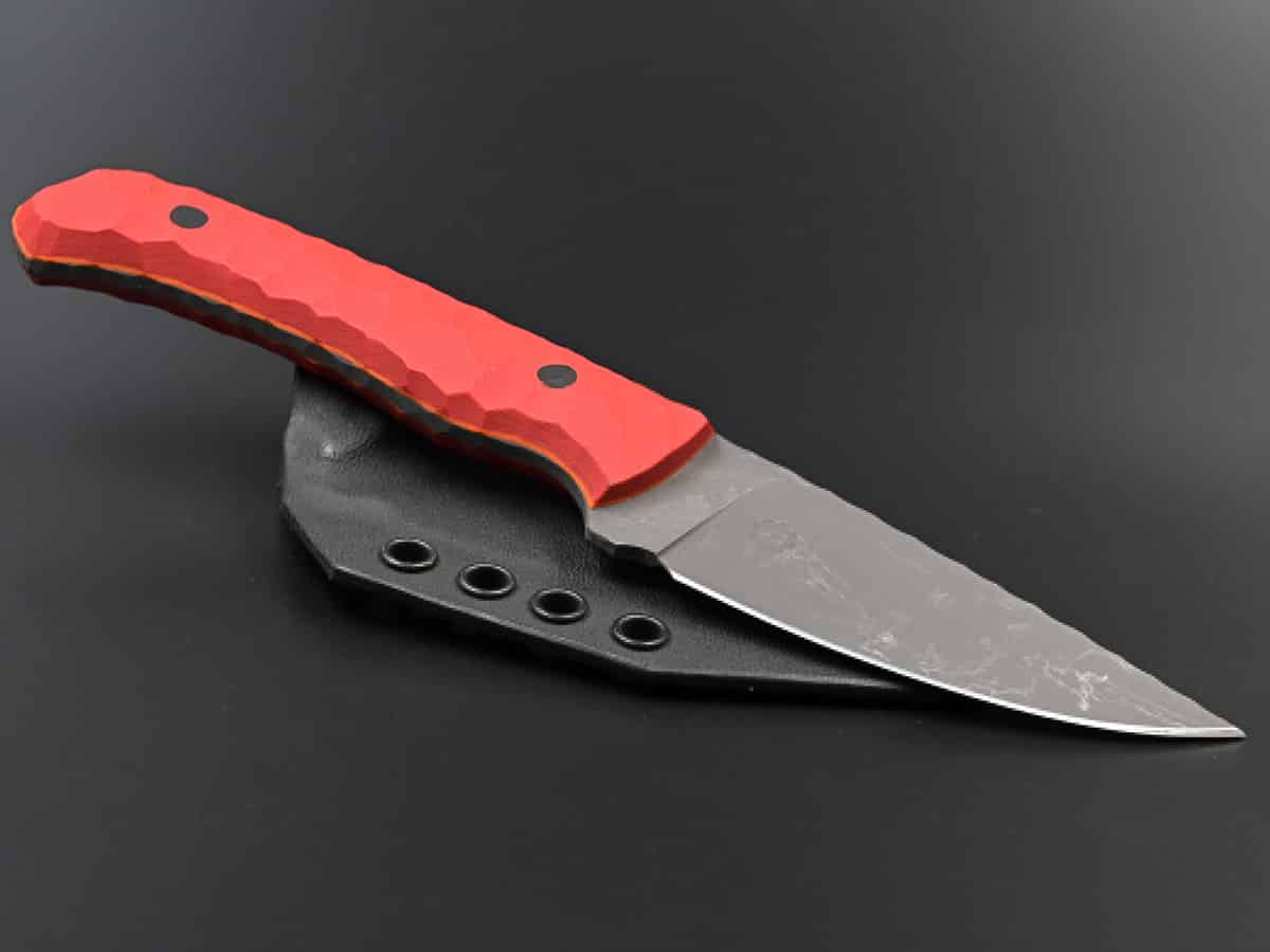 Hiking Knife with droppoint blade and g10 handle
